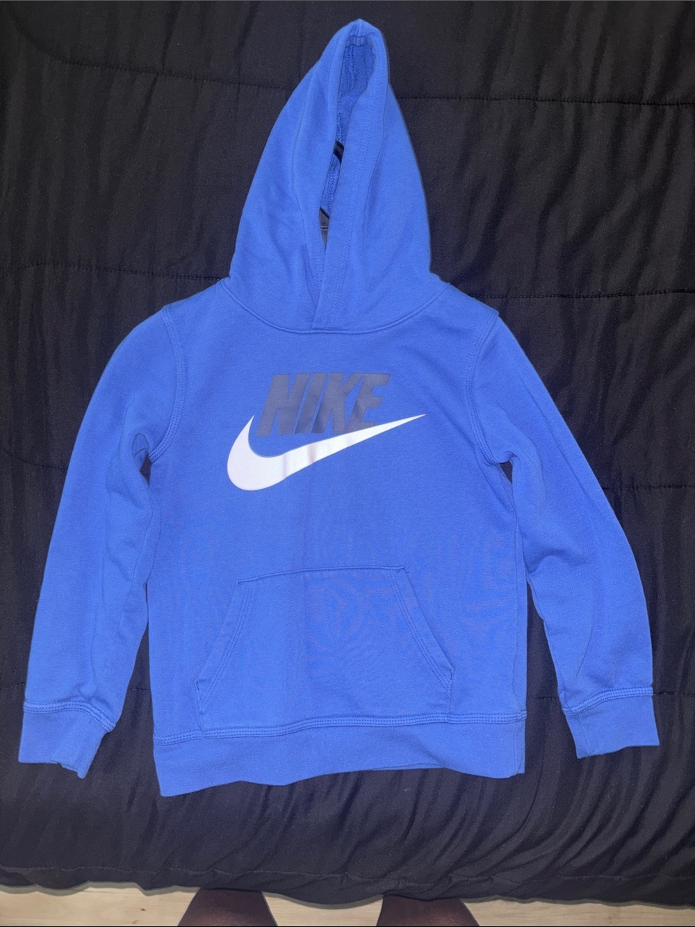Nike Royal Blue Hoodie with White Swoosh